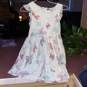 White ButterFly Dress